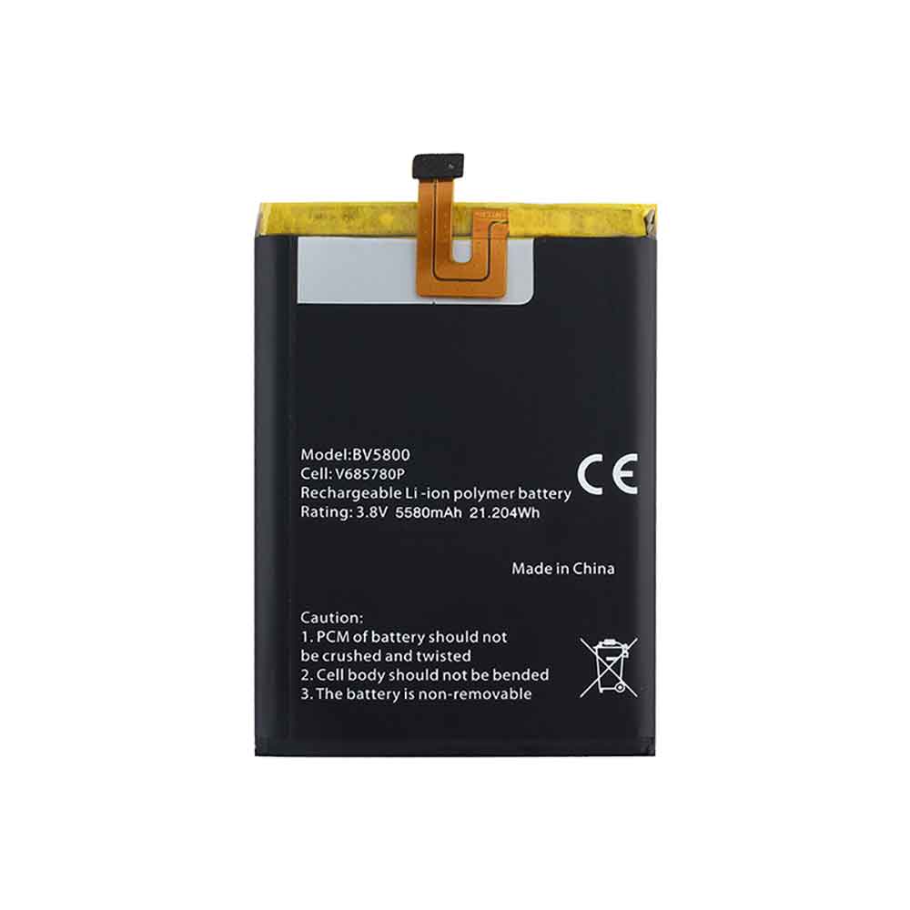 3.8V 5580mAh/21.204WH V685780P Smartphone Battery for Blackview BV5800 Pro