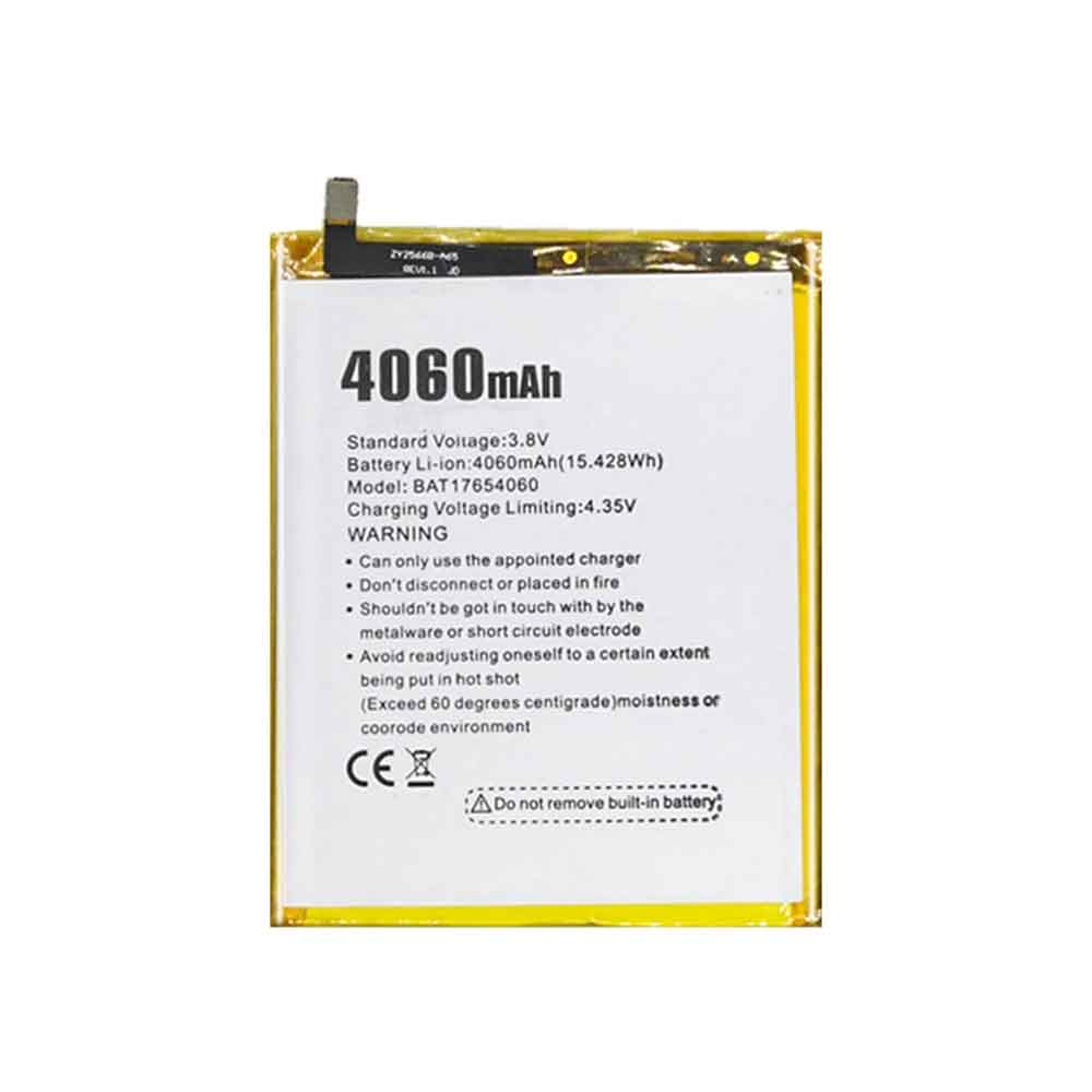 3.8V 4.35V 4060mAh/15.428WH BAT17654060 Smartphone Battery for Doogee Mix 2