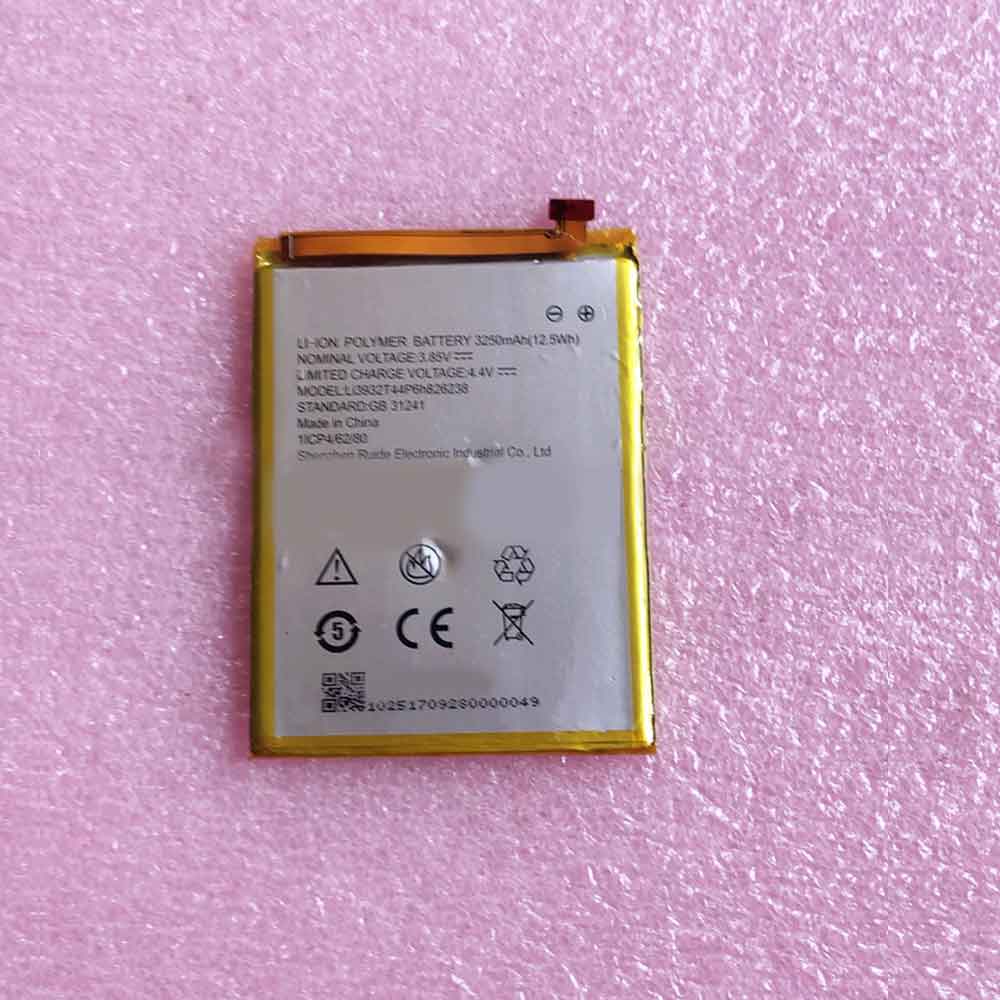 3.85V 4.4V 3250mAh/12.5WH Li3932T44P6h826238 Smartphone Battery for ZTE Li3932T44P6h826238