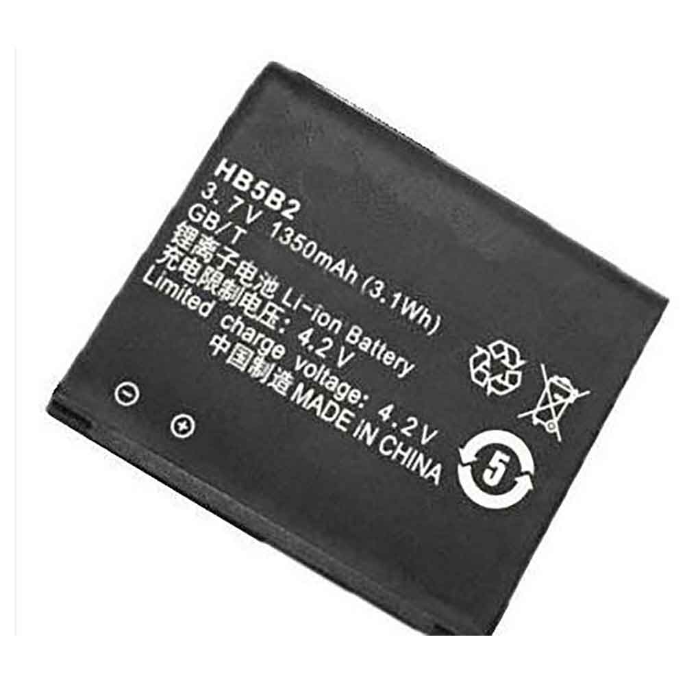 3.7V 4.2V 1350mAh/3.1WH HB5B2 Smartphone Battery for Huawei U7600 C5900 U550 C5800 C6000