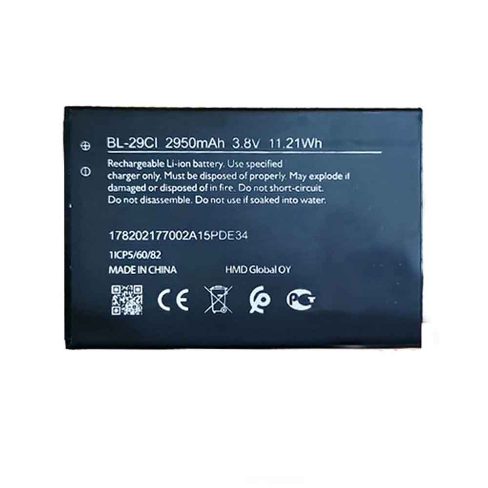 3.8V 2950MAH/11.21WH BL-29CI Smartphone Battery for Nokia BL-29CI