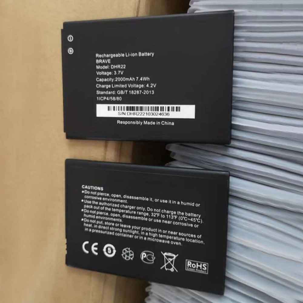3.7V 4.2V 2000mAh/7.4WH DHR22 Smartphone Battery for Stylo DHR22