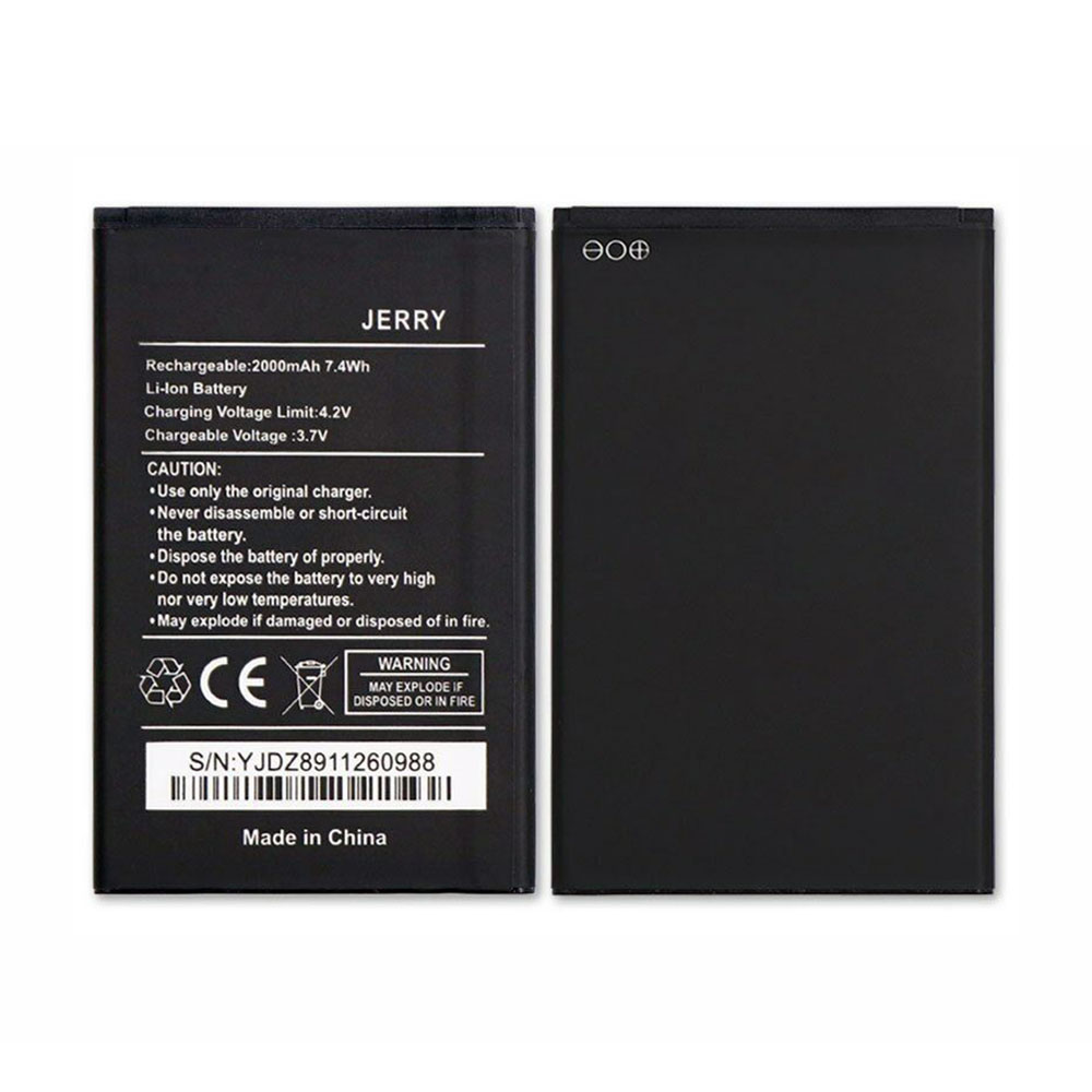 3.7V/4.2V 2000mAh/7.4WH Wiko JERRY Replacement Battery