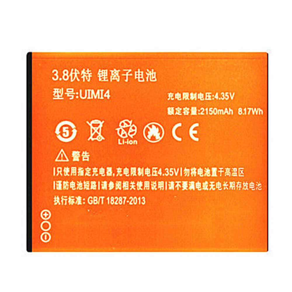 3.8V/4.35V 2150mAh/8.17WH UIMI4 Smartphone Battery for UIMI 4