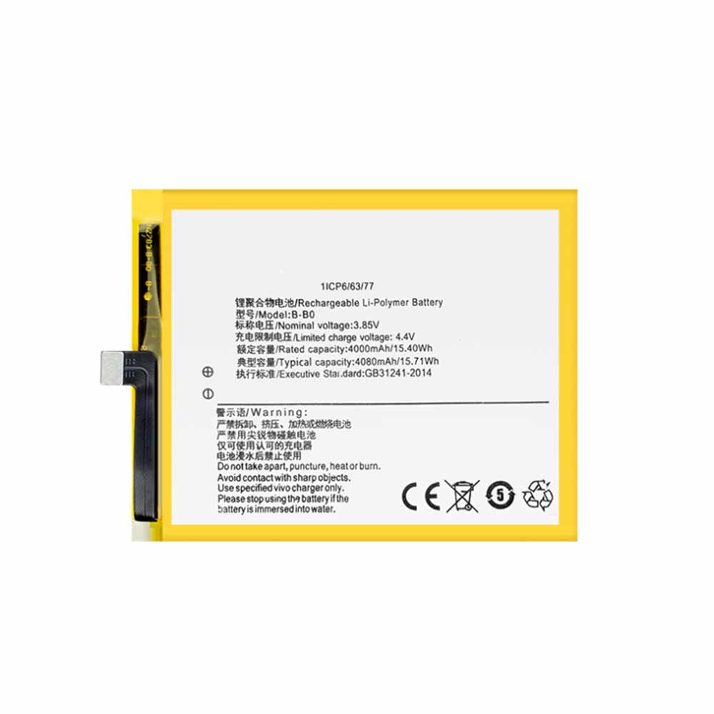 3.85V/4.4V 4000mAh/15.4WH B-B0 Smartphone Battery for VIVO XPlay 6