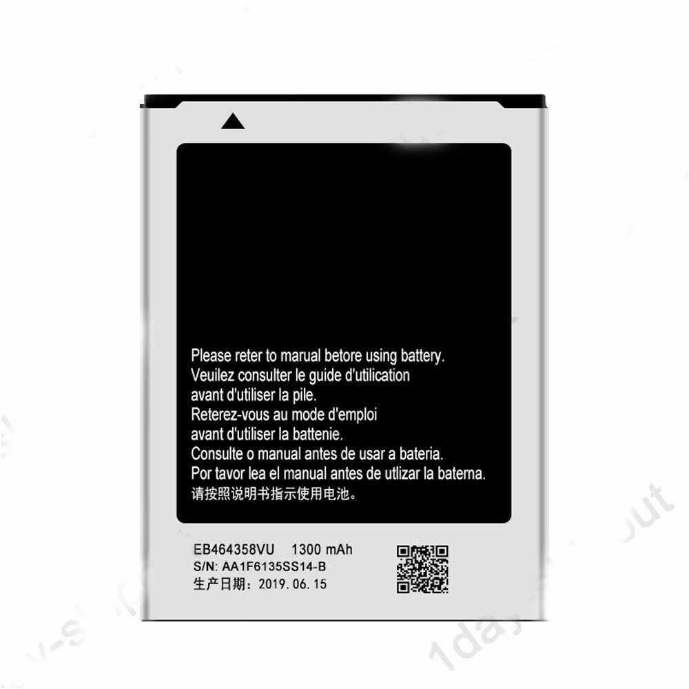 3.7V/4.2V 1300mAh/4.81WH EB464358VU Smartphone Battery for Samsung Galaxy S7508 S6500 i6500D 1619