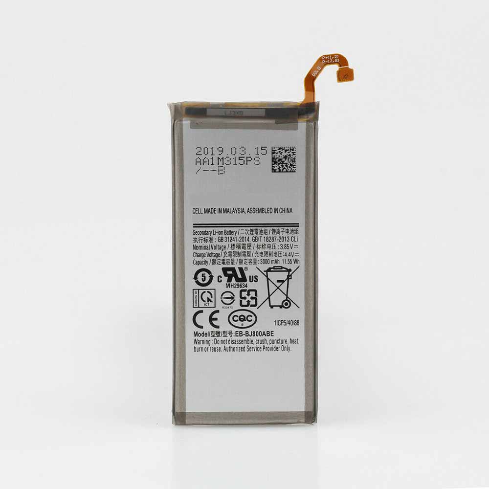 3.85V/4.4V 3000mAh/11.55WH EB-BJ800ABE Smartphone Battery for Samsung Galaxy A6(2018) SM-A600 A600F