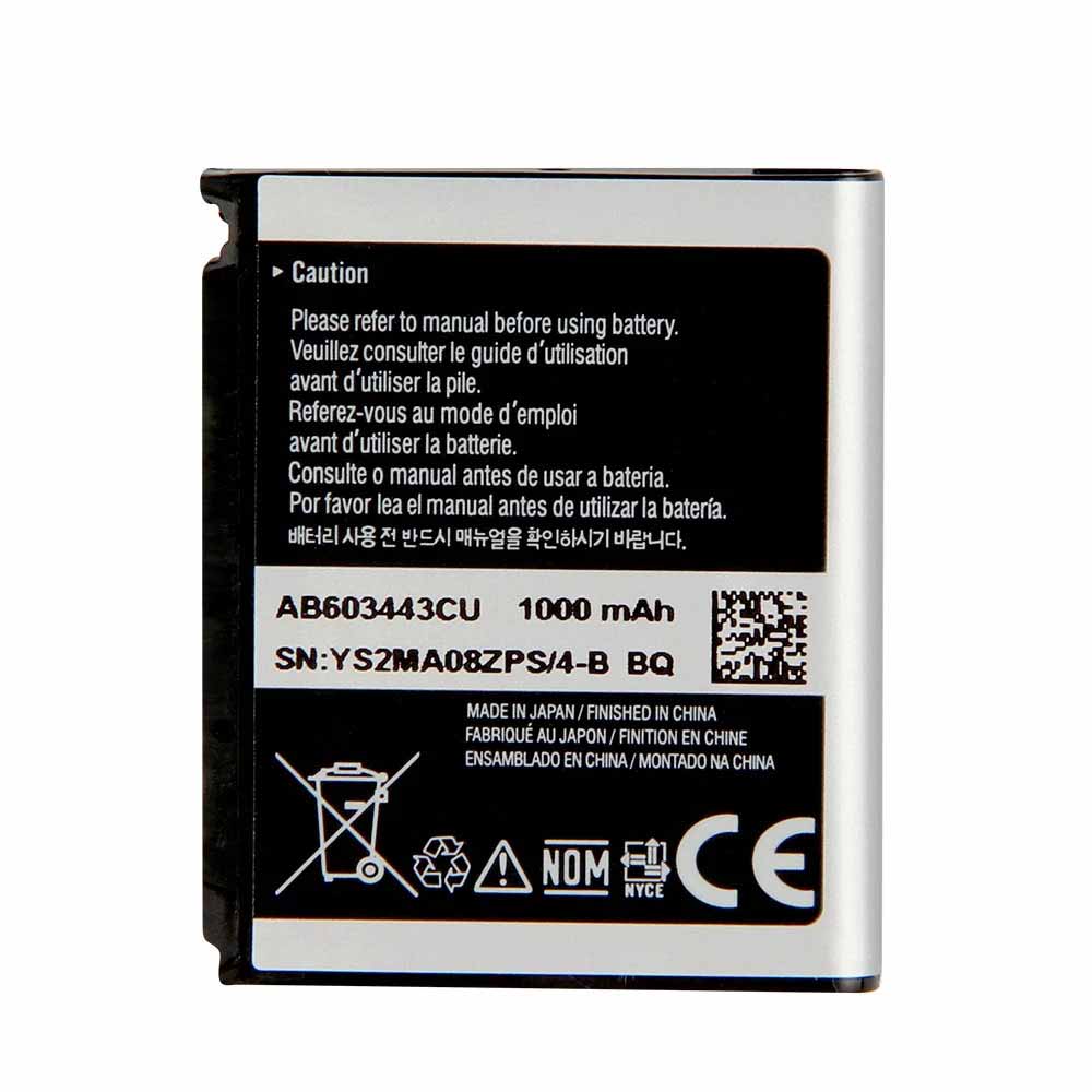3.7V/4.2V 1000mAh/3.7WH AB603443CU Smartphone Battery for Samsung S5230 GT-S5230C S5233