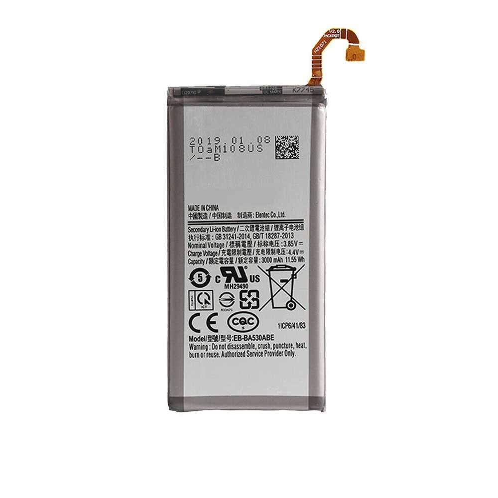 3.85V 4.4V 3000mAh/11.55WH Samsung Galaxy A8 2018 A530 A530F Replacement Battery