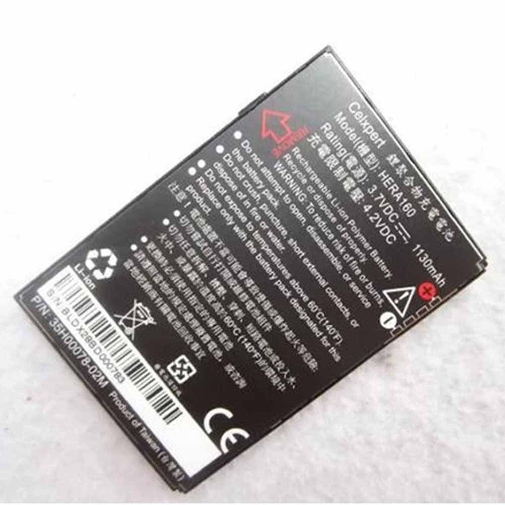 3.7V 4.2V 1130mAh HERA160 Smartphone Battery for HTC C800 C858 Atlas Herald 100 P4350 P4351