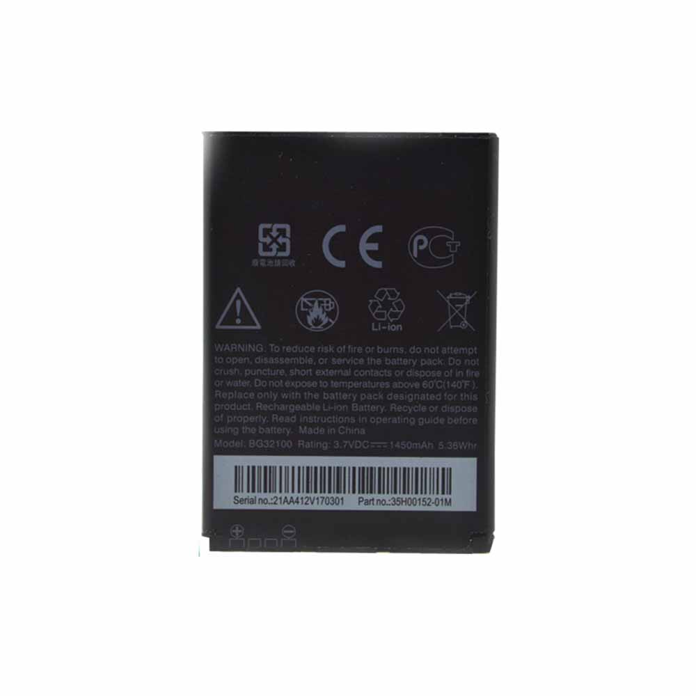 3.7V 4.2V 1450mAh/5.36WH BG32100 Smartphone Battery for HTC DesireS G11 G12/15 C/S510E A7272