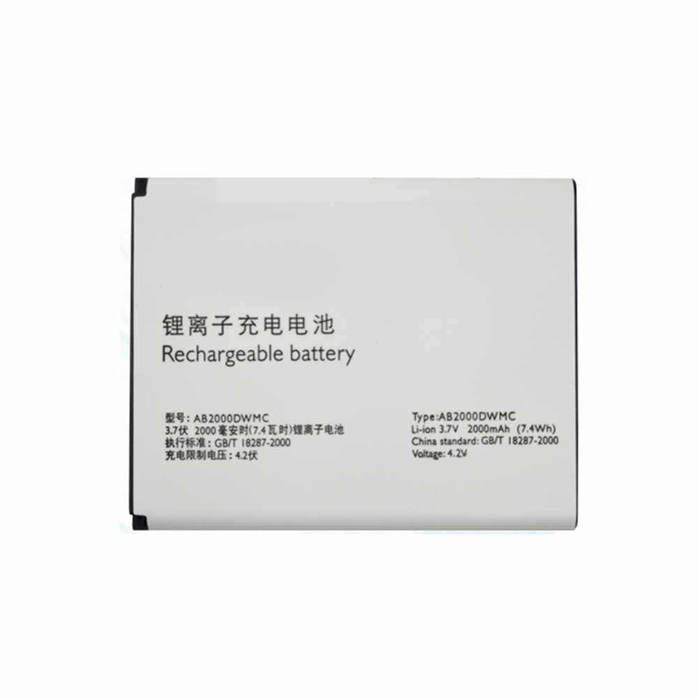 3.7V 4.2V 2000mAh/7.4WH AB2000DWMC Smartphone Battery for Philips T939 D822 W930 W8578