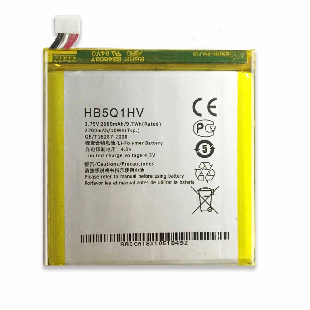 3.75V 4.3V 2600mAh/9.7WH HB5Q1HV Smartphone Battery for Huawei Ascend D1 U/T9510E