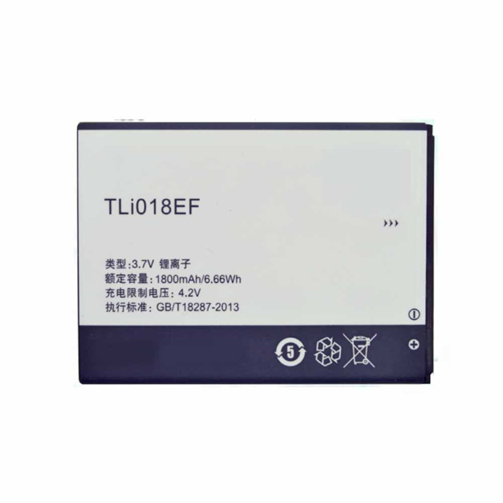 3.7V/4.2V 1800mAh/6.66WH TCL J706T Replacement Battery
