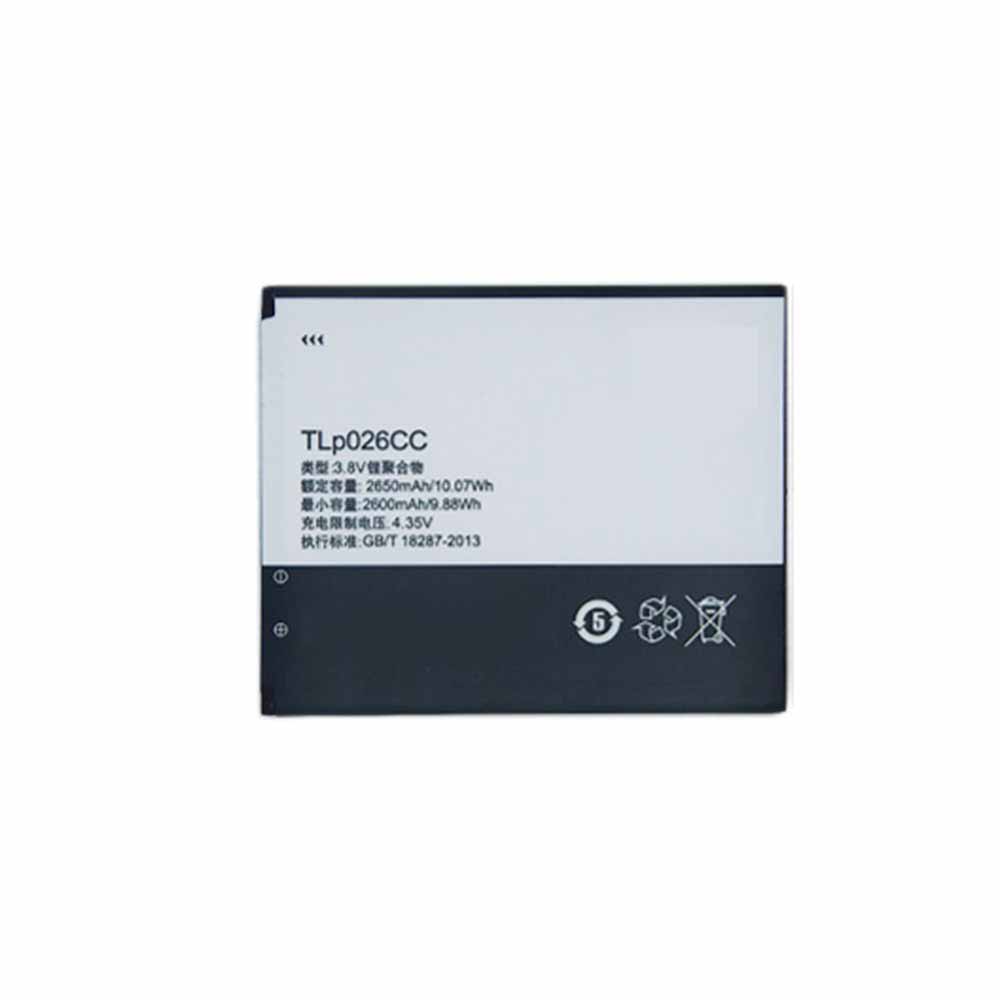 3.8V/4.35V 2650mAh/10.07WH TLp026CC Smartphone Battery for TCL ONO P620M