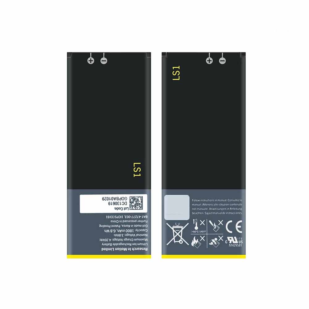 3.8V/4.35V 1800mAh/6.8WH BlackBerry Z10 Replacement Battery