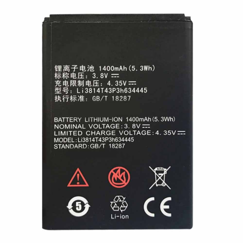 3.8V/4.35V 1400mAh/5.3WH Li3814T43P3h634445 Smartphone Battery for ZTE Blade L110