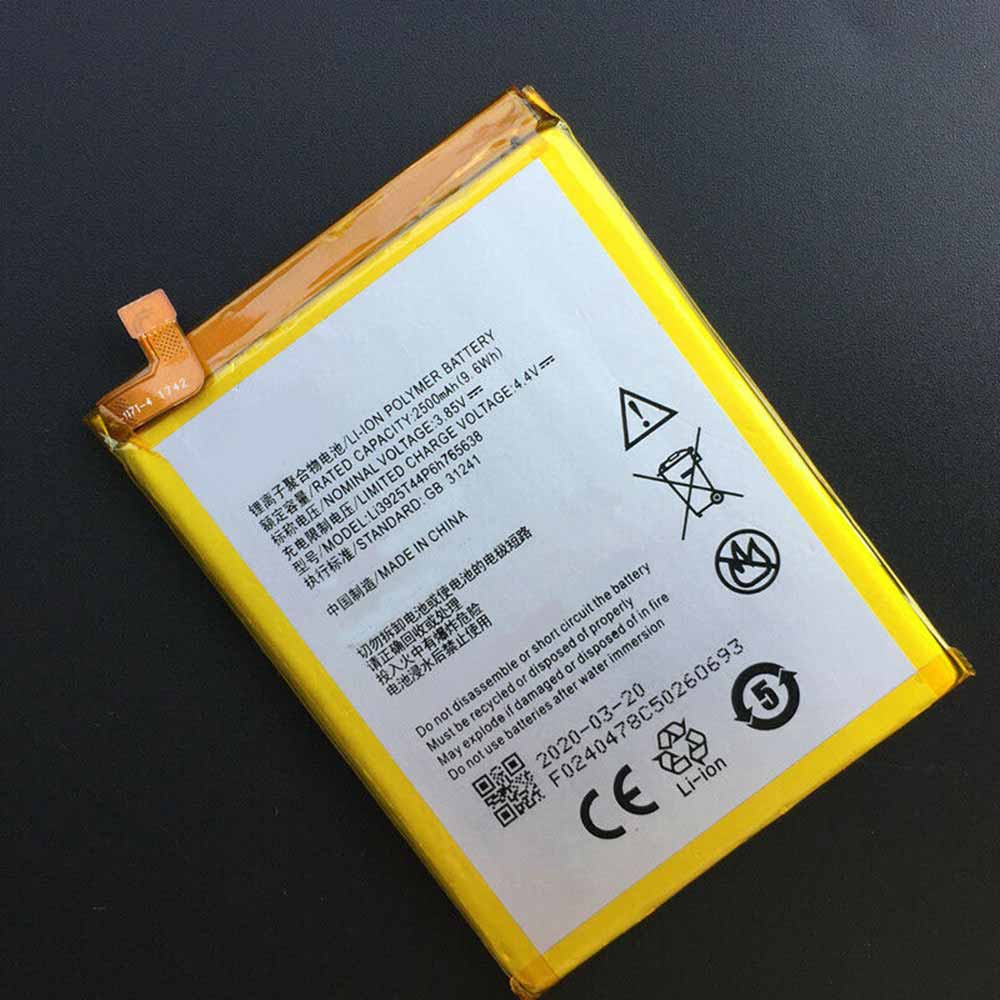 3.85V/4.4V 2500mAh/9.6WH Li3925T44P6h765638 Smartphone Battery for ZTE BLade V8 Lite