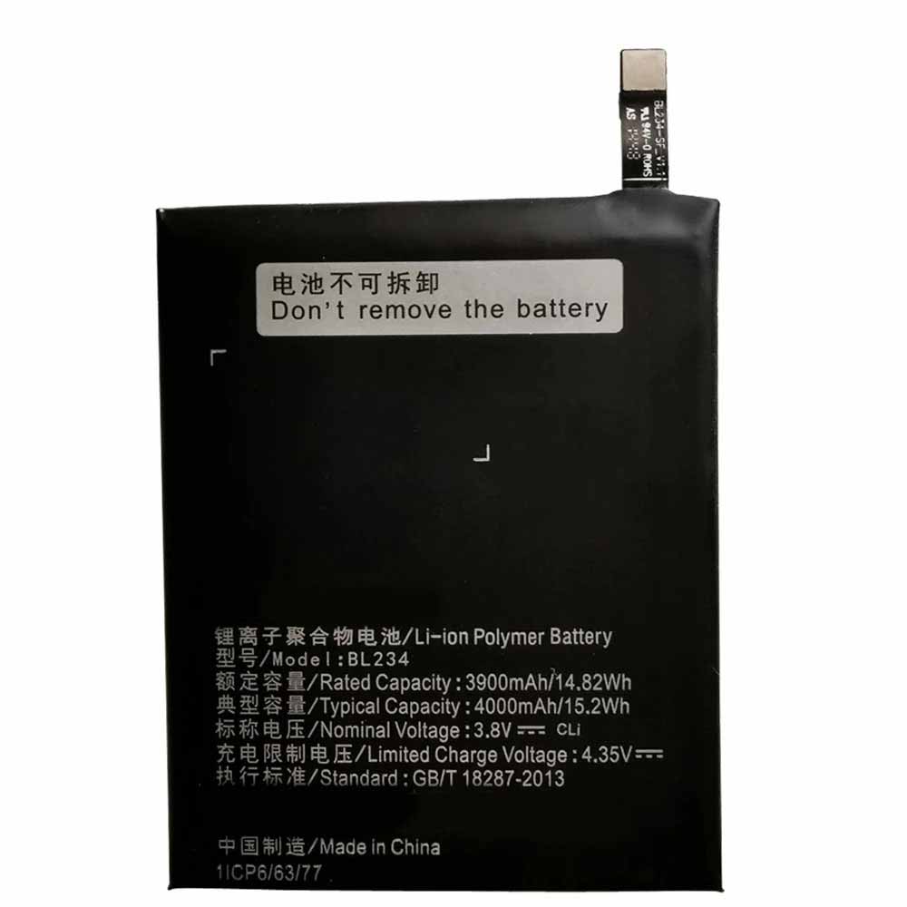 3.8V/4.35V 3900mAh/14.82WH BL234 Smartphone Battery for Lenovo P70T P70-T