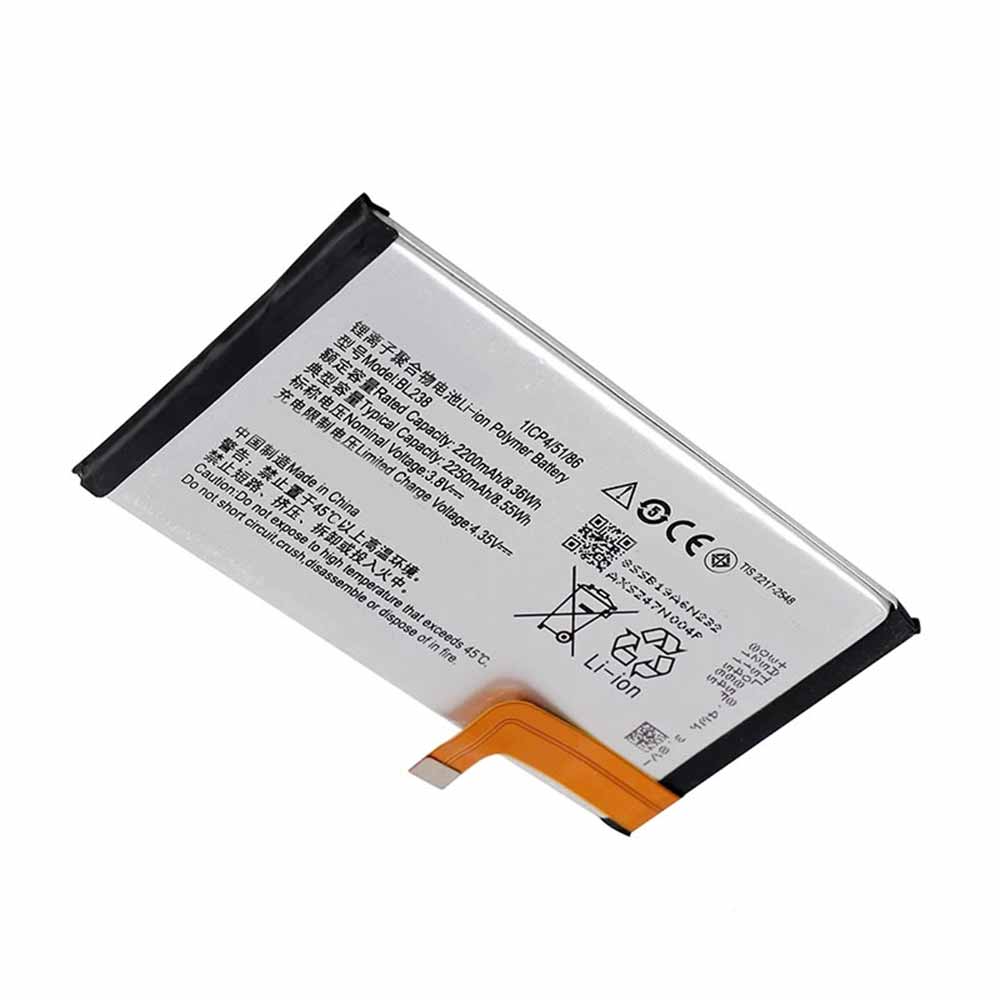 3.8V/4.35V 2200mAh/8.36WH BL238 Smartphone Battery for Lenovo X2Pt5