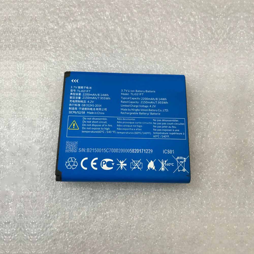 3.7V/4.2V 2150mAh/7.955WH TLi021F7 Tablet Battery for Alcatel phone