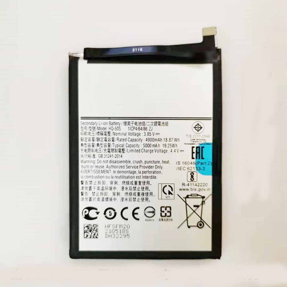 3.85V/4.40V 4900mAh/18.87WH HQ-50S Smartphone Battery for Samsung Galaxy A02S