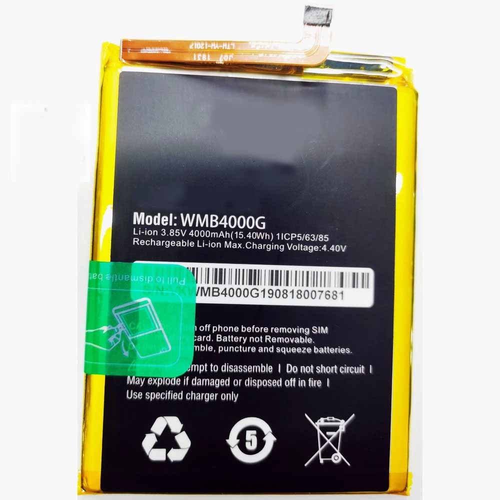 3.85V/4.40V 4000mAh/15.40WH WMB4000G Smartphone Battery for WALTON phone