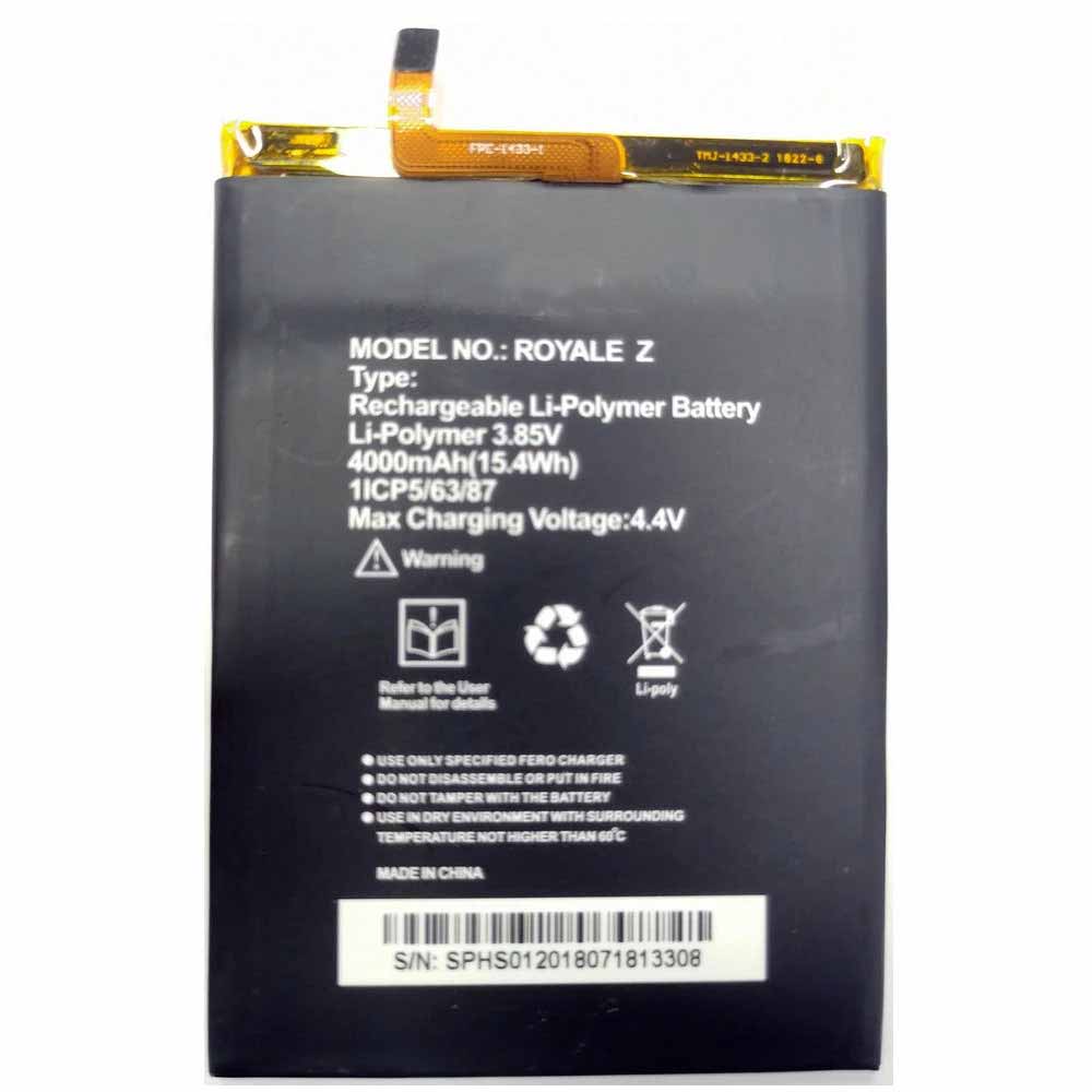 3.85V/4.4V 4000mAh/15.40Wh Z Smartphone Battery for Royale Z