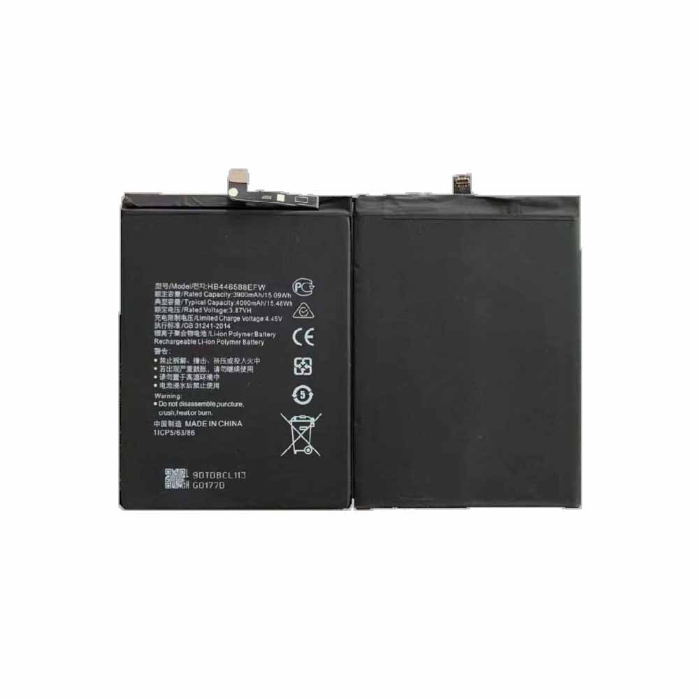 3.87V/4.45V 3900mAh/15.09Wh HB446588EFW Smartphone Battery for Huawei HB446588EFW