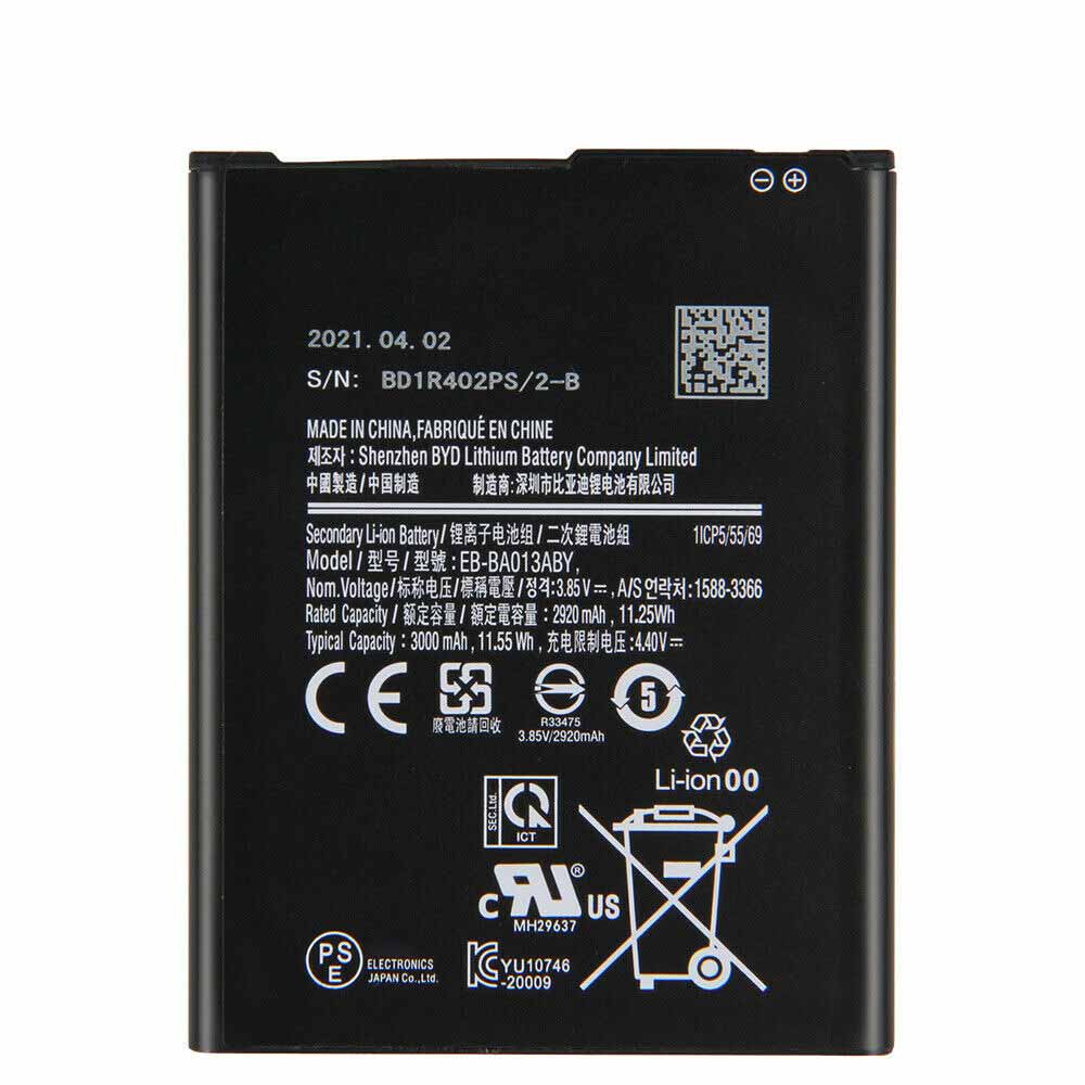 3.85V/4.4V 2920mAh/11.25Wh EB-BA013ABY Smartphone Battery for Samsung Galaxy A01 Core