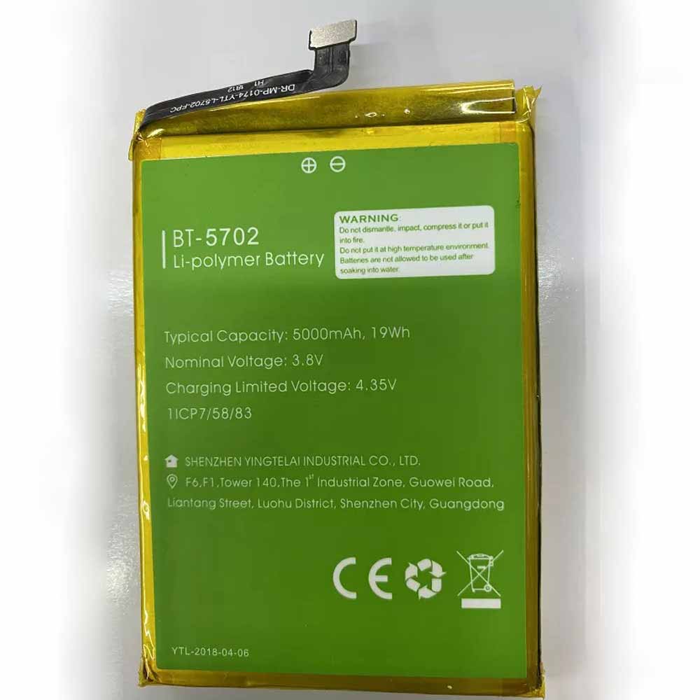 3.8V/4.35V 5000mAh/19Wh BT-5702 Smartphone Battery for Leagoo phone