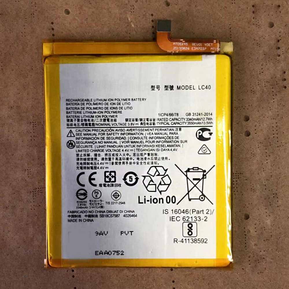 3.8V/4.4V 3340mAh/12.7WH LC40 Smartphone Battery for Motorola phone