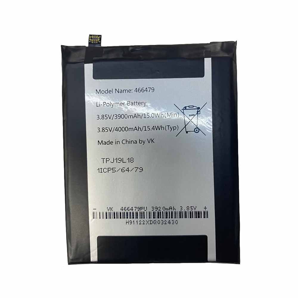 3.85V/4.4V 3900mAh/15.0WH 466479 Smartphone Battery for Wiko View 3 Lite