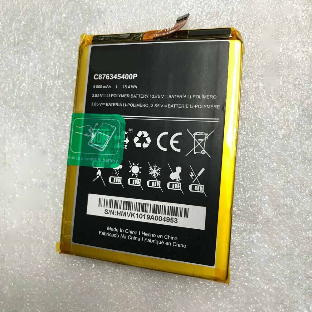 3.85V/4.4V 4000mAh/15.4WH C876345400P Smartphone Battery for BLU G8 G0170