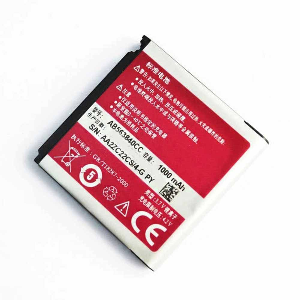 3.7V/4.2V 1000mAh AB563840CC Smartphone Battery for Samsung F700 M800 M8800 F708