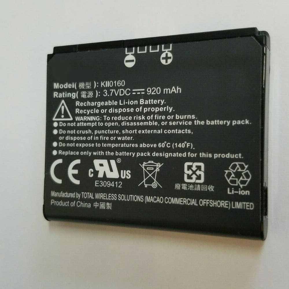 3.7V/4.2V 920mAh KII0160 Smartphone Battery for HTC C750 S750 Juno