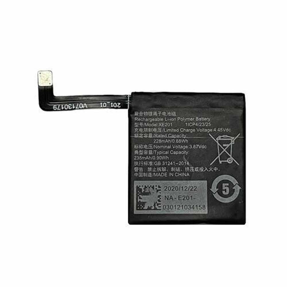 3.87V/4.45V 228mAh/0.88WH XE201 Smart Watch Battery for OPPO XE201 watch