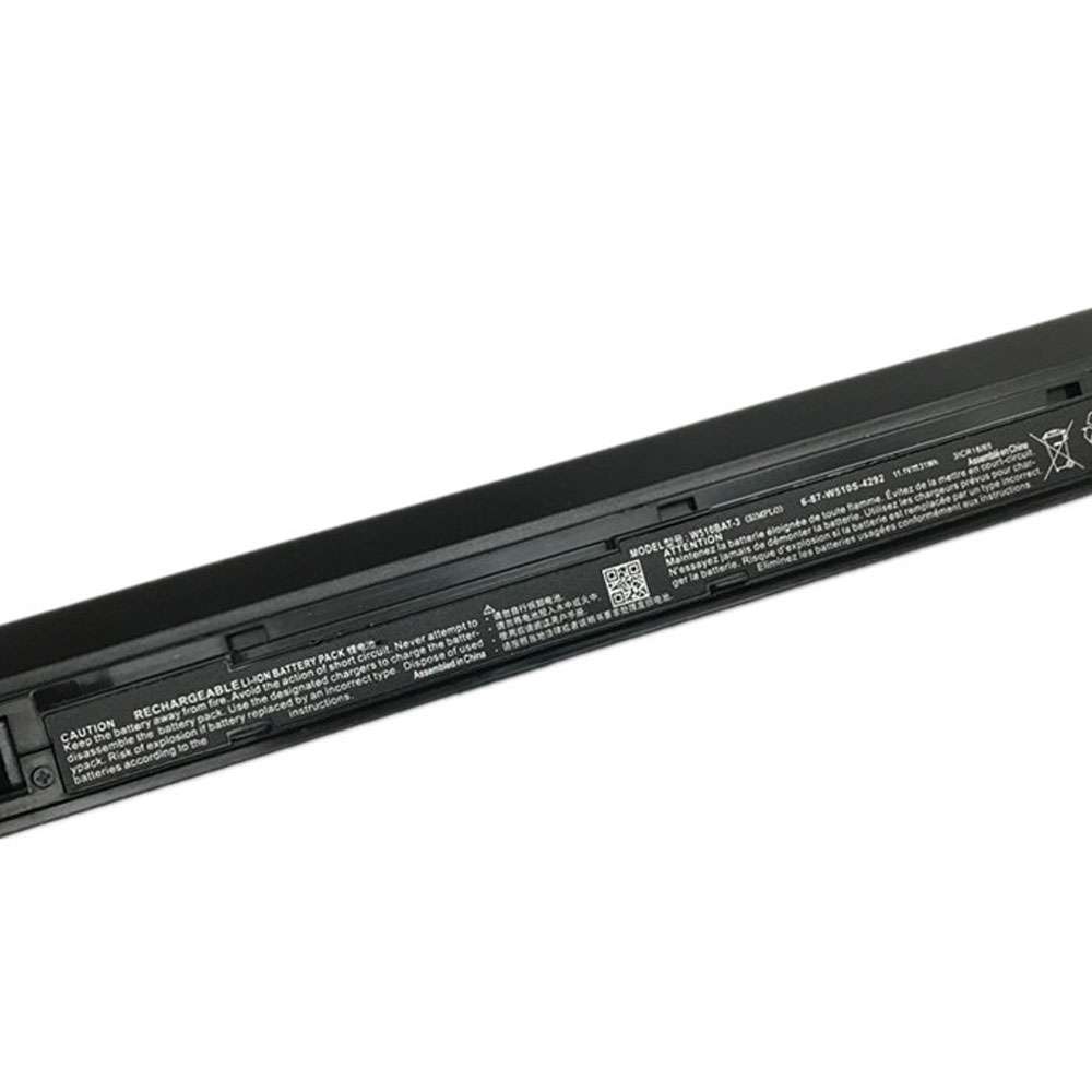 11.1V 4400mAh/24WH W510BAT-3 Laptop Battery for Clevo W510TU 6-87-W510S-4UF2 Series