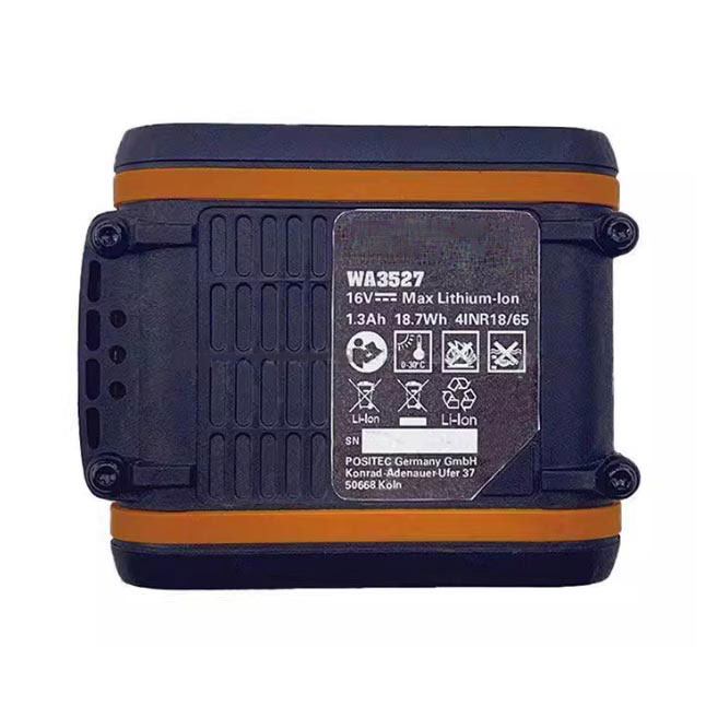 16V 1300Wh WA3527 Power Tool Battery for Worx WA3527