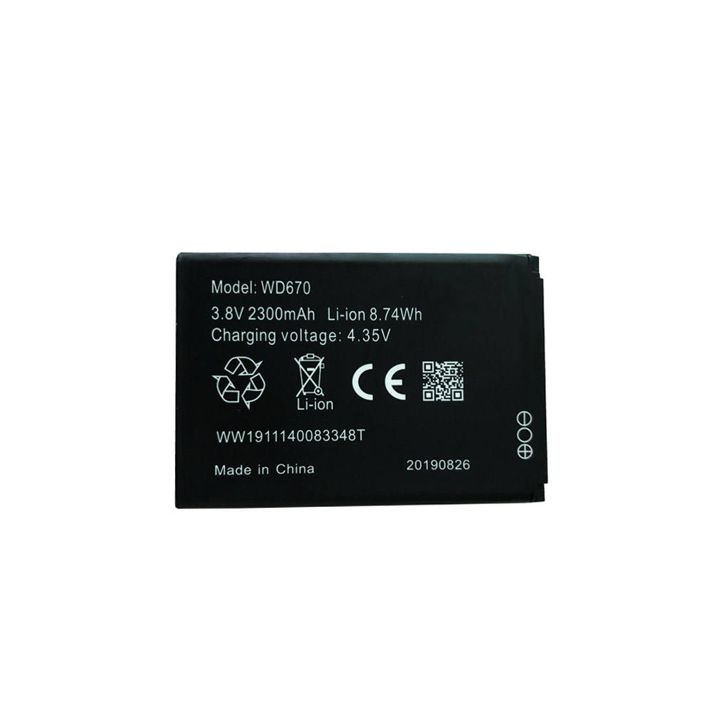 3.8V/4.35V 2300mAh/8.74WH WD670 Electronic Batteries for ZTE Reliance Wi-Pod 4G LTE