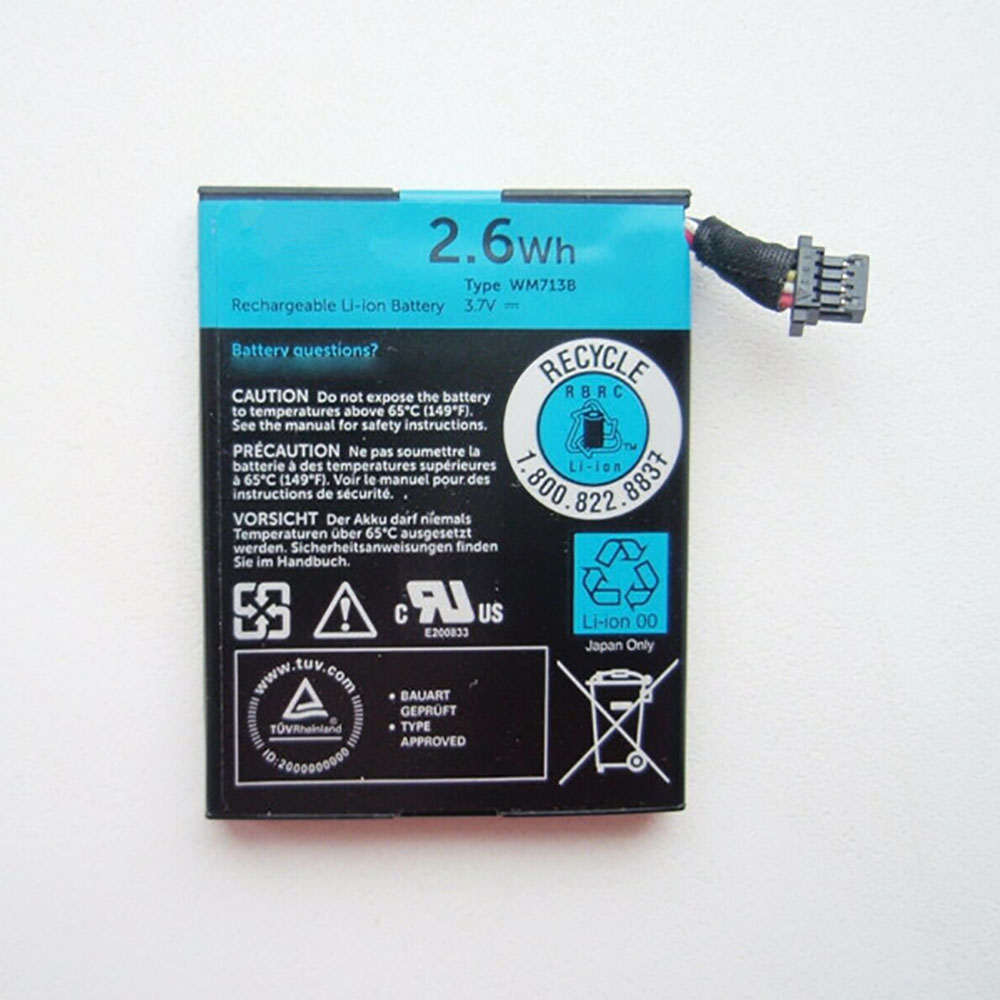 WM713B 670mAh/2.6WH Replacement battery for Dell mouse