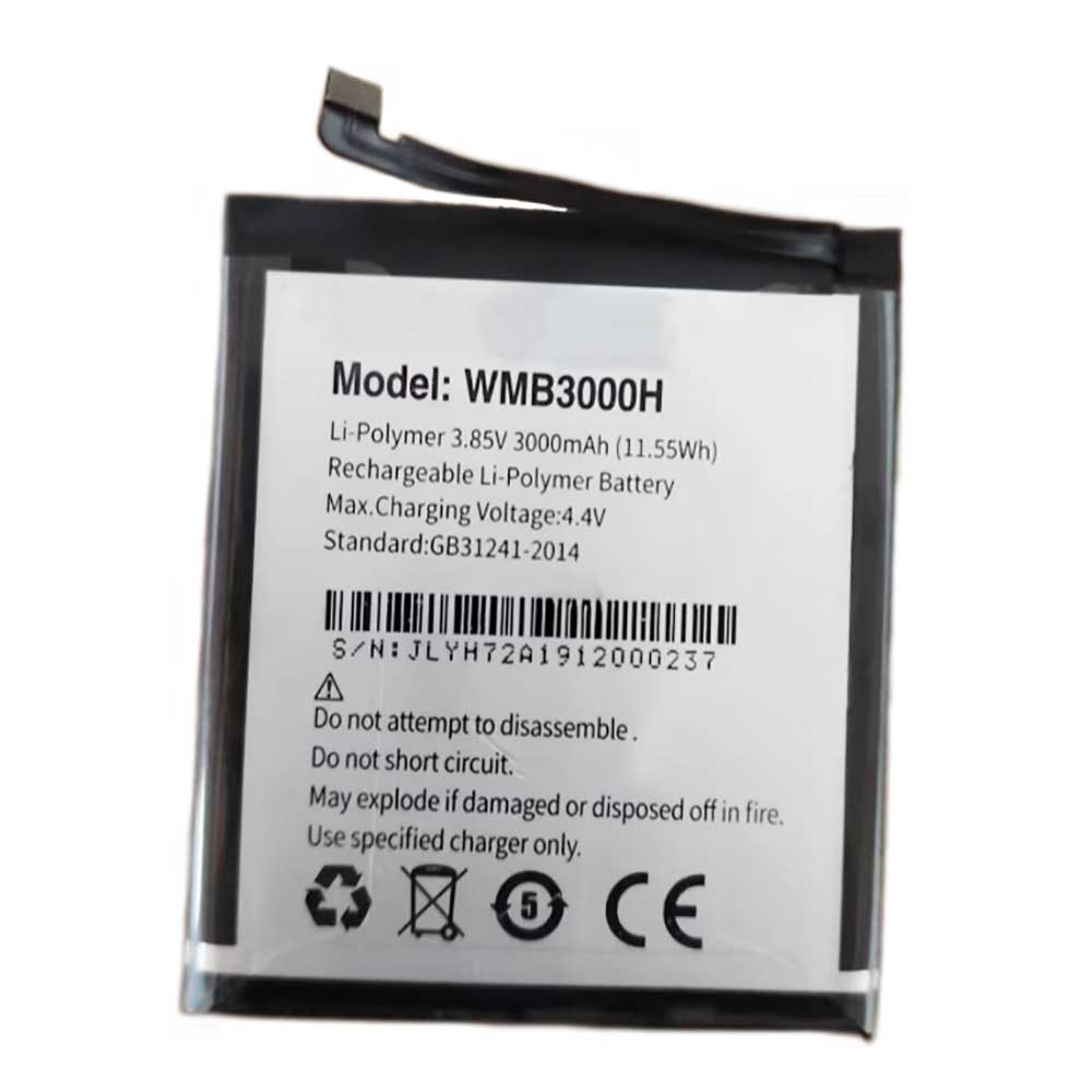 3.85V 3000mAh WMB3000H Smartphone Battery for Walton WMB3000H