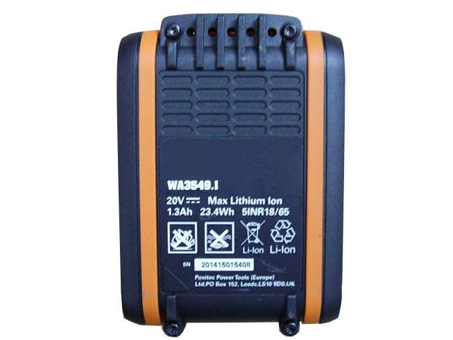 20V 1.3Ah/23.4WH Worx WA3549.1 Replacement Battery