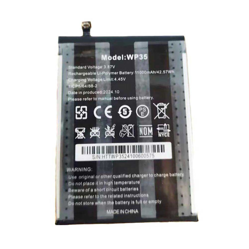 3.87V 11000mAh WP35 Smartphone Battery for Oukitel WP35 S, WP35 Pro 5G