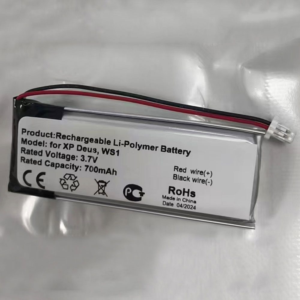 3.7V 700mAh WS1 Headphones Battery for Metal Detector XP Deus WS1