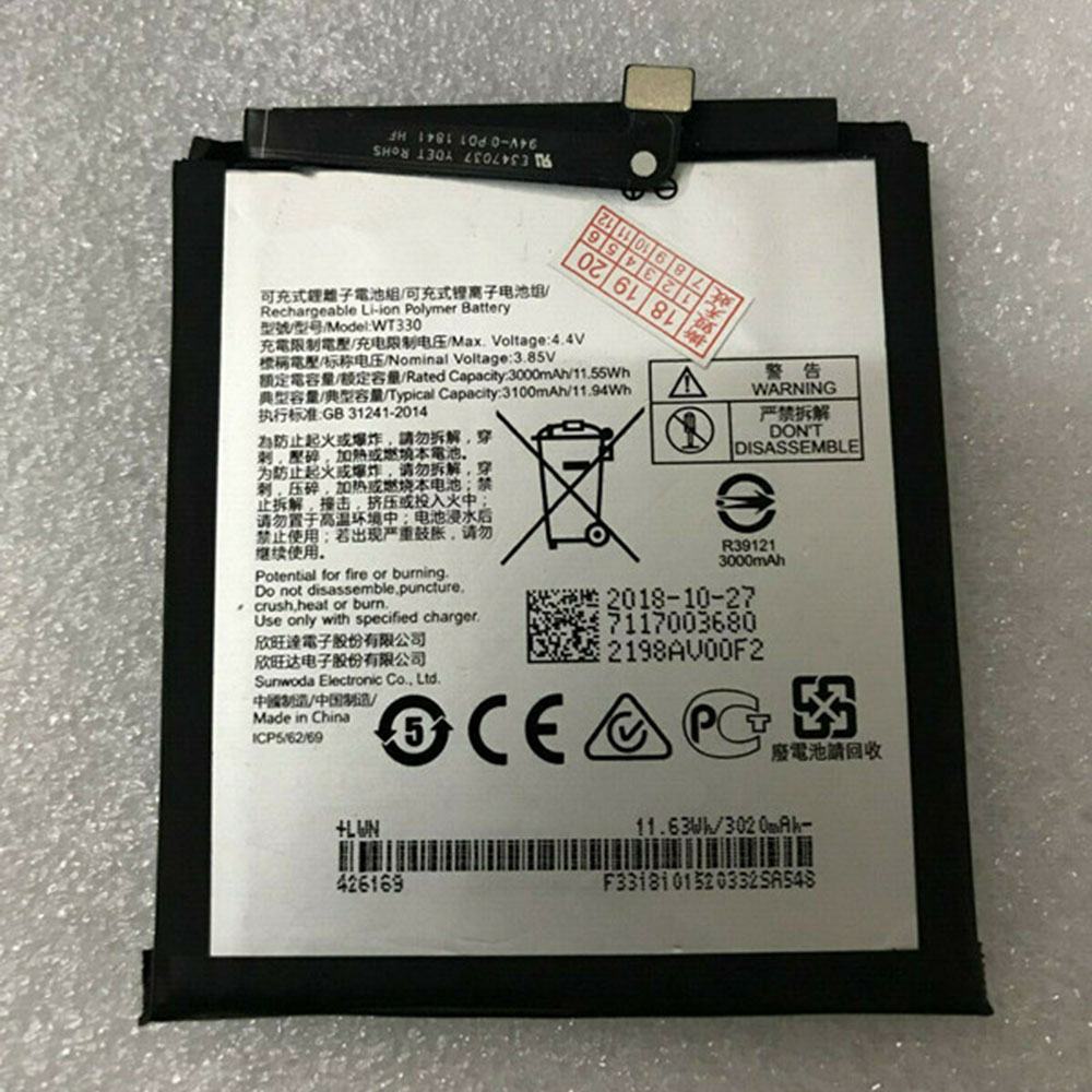3.85V 3000mAh WT330 Smartphone Battery for Nokia 4.2 TA-1150 TA-1133