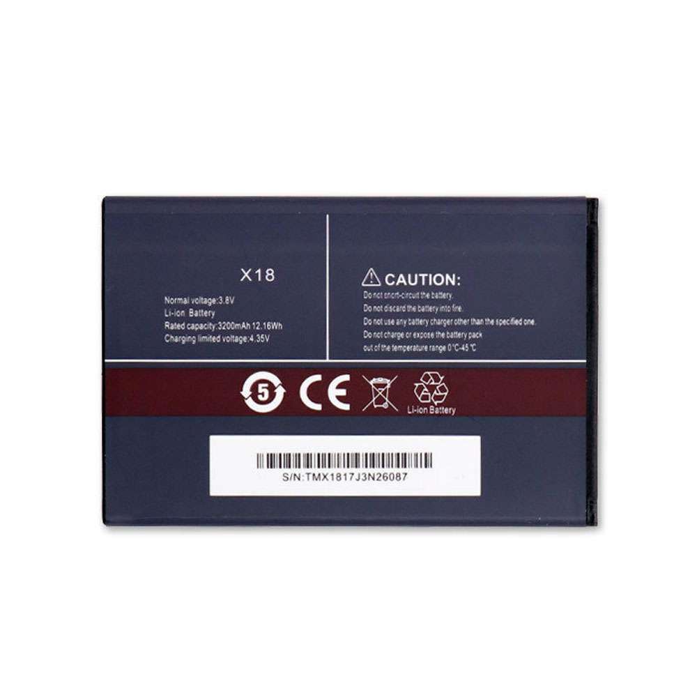 3.8V/4.35V 3200mAh/12.16WH CUBOT X18 Replacement Battery