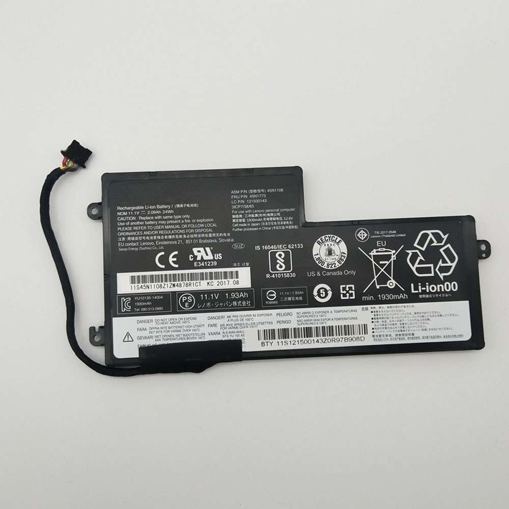 11.1V/11.4V 24Wh 45N1110 Tablet Battery for Lenovo ThinkPad T440S T440 T450 T450s T460 X240 X240S X250 X250S X260 S440 S540 Series