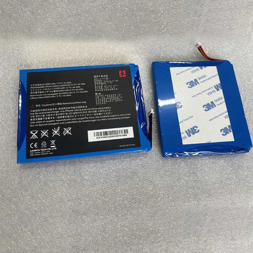 3.7V 12000mAh X-431PADII Electronic Batteries for Launch Diagnostic Scanner