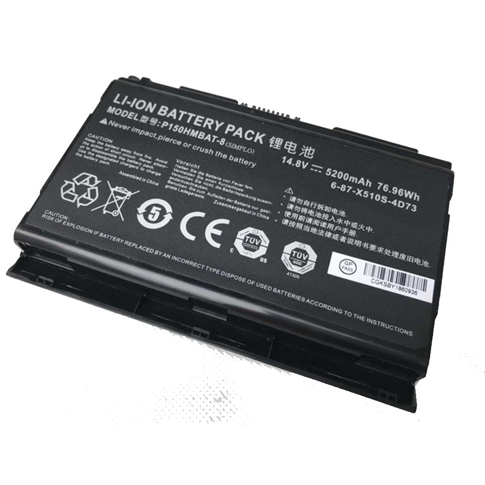 5200mAh (76.96Wh) 5200mAh/76.96Wh 6-87-X510S-4D73 Laptop Battery for CLEVO P150HM P150SM P151SM1 XMG P151HM1 P502